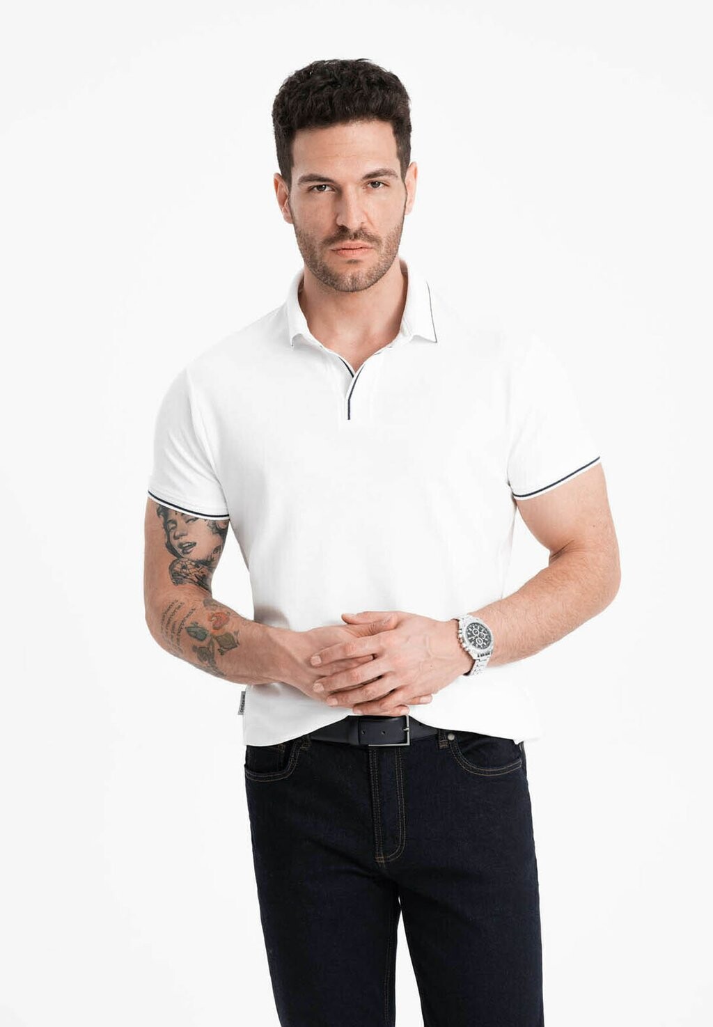 Рубашка поло BUTTONLESS Ombre, белый
Рубашка поло BUTTONLESS Ombre, белый