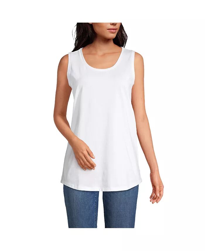 Женская туника-топ из хлопка Supima для высоких женщин Lands' End, белый
Женская туника-топ из хлопка Supima для высоких женщин Lands' End, белый