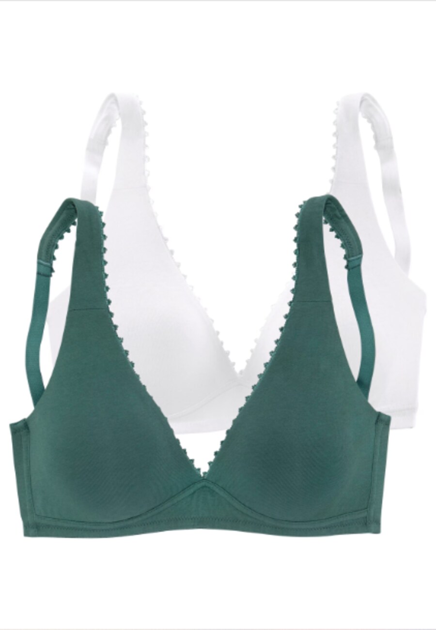 Треугольный бюстгальтер PETITE FLEUR, Dark green/White
Треугольный бюстгальтер PETITE FLEUR, Dark green/White