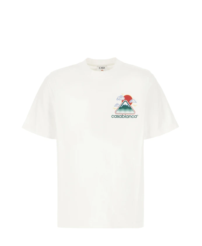 Классическая хлопковая футболка Casablanca, белый
Классическая хлопковая футболка Casablanca, белый
