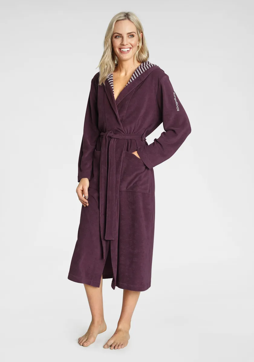 KangaROOS женский халат "Далия" (1 шт.), однотонный и в полоску внутри, халат с карманами, XS-2XL, цвет Beere
KangaROOS женский халат "Далия" (1 шт.), однотонный и в полоску внутри, халат с карманами, XS-2XL, цвет Beere