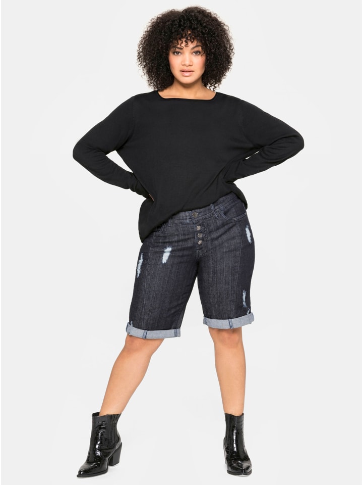 Свитер sheego, черный
Свитер sheego, черный