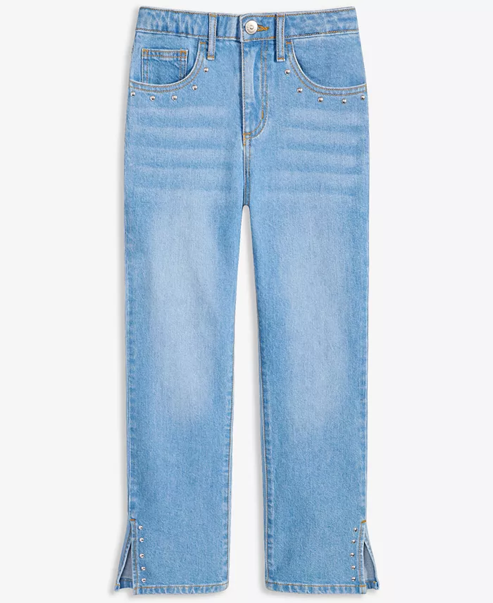 Джинсы клеш со стразами для девочек и подростков в светлой стирке Epic Threads, синий
Джинсы клеш со стразами для девочек и подростков в светлой стирке Epic Threads, синий