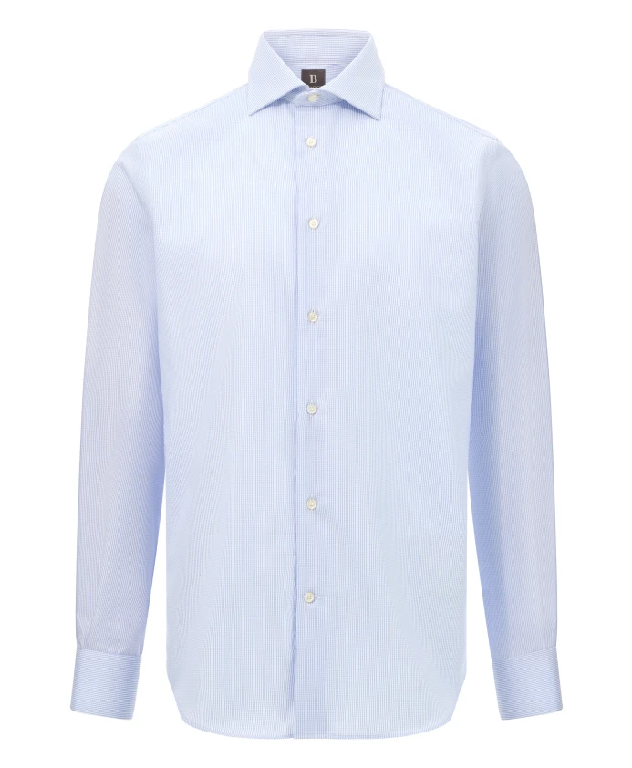 Хлопковая рубашка жаккард стандартного кроя Boggi Milano, синий
Хлопковая рубашка жаккард стандартного кроя Boggi Milano, синий