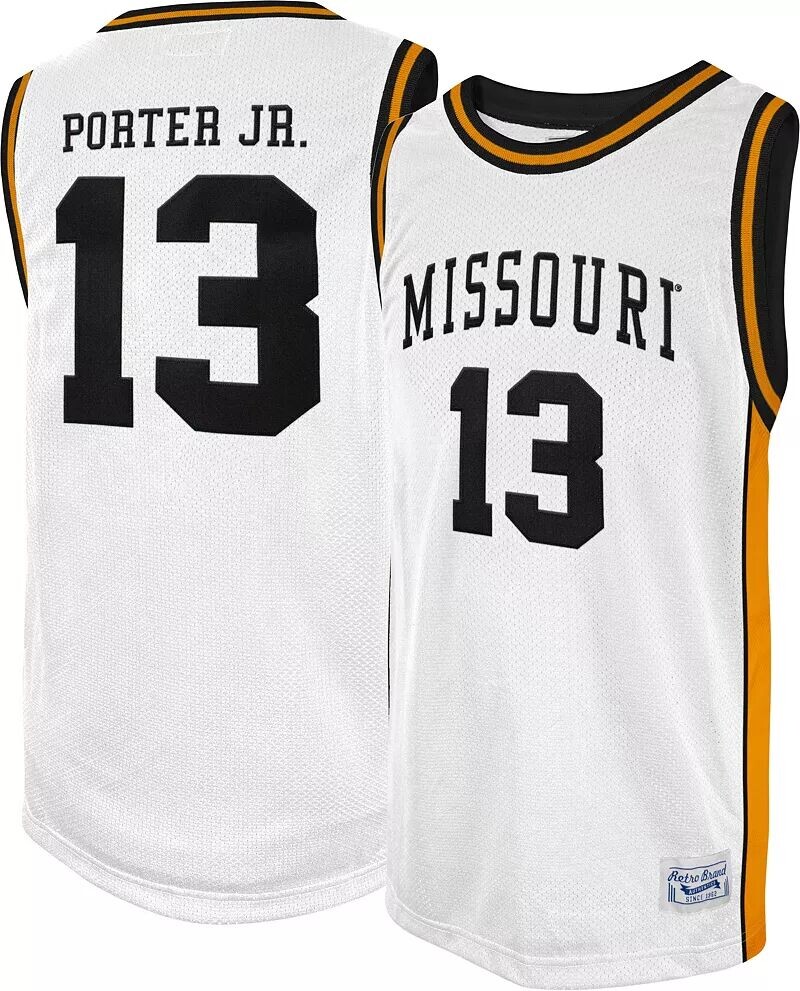 Retro Brand Мужская белая баскетбольная майка Missouri Tigers Michael Porter Jr. # 13
Retro Brand Мужская белая баскетбольная майка Missouri Tigers Michael Porter Jr. # 13