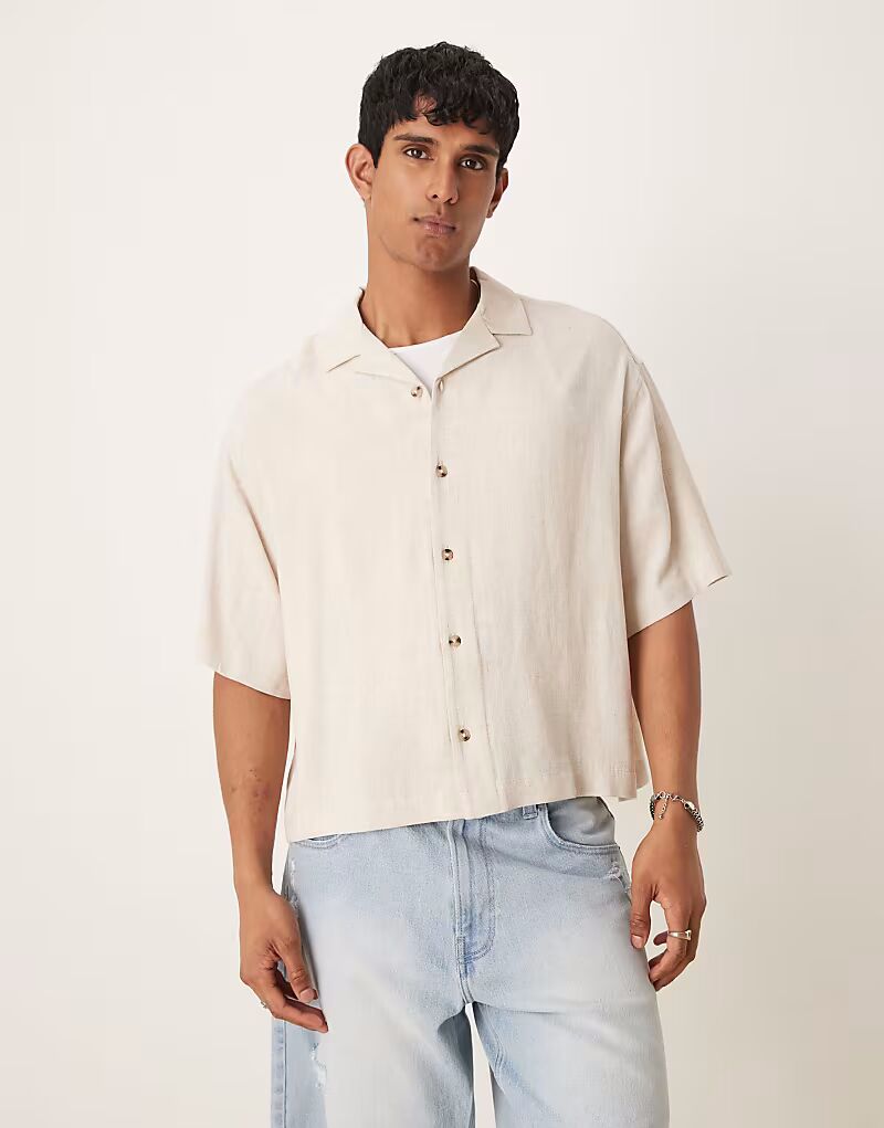 Рубашка свободного кроя из смеси льна и ткани Revere ASOS DESIGN цвета «камень»
Рубашка свободного кроя из смеси льна и ткани Revere ASOS DESIGN цвета «камень»