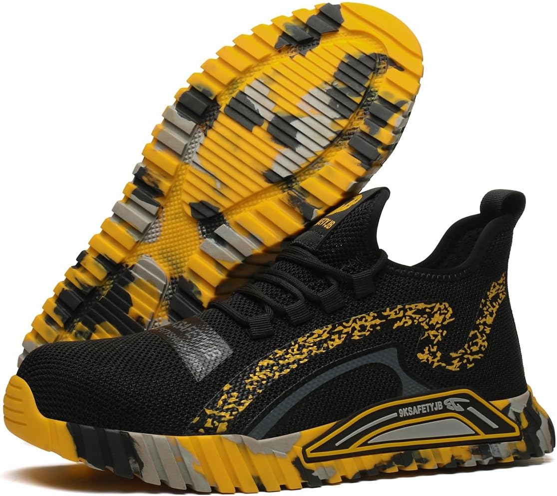 Стальные ботинки с защитой от ударов и проколов, дышащие защитные ботинки, легкие противоскользящие производственные ботинки, удобные защитные кроссовки для приключений (серые, 9.5) Hancha
Стальные ботинки с защитой от ударов и проколов, дышащие защитные ботинки, легкие противоскользящие производственные ботинки, удобные защитные кроссовки для приключений (серые, 9.5) Hancha