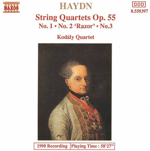 CD диск Haydn / Kodaly Quartet: String Quartets Opus 55, 1-3
CD диск Haydn / Kodaly Quartet: String Quartets Opus 55, 1-3