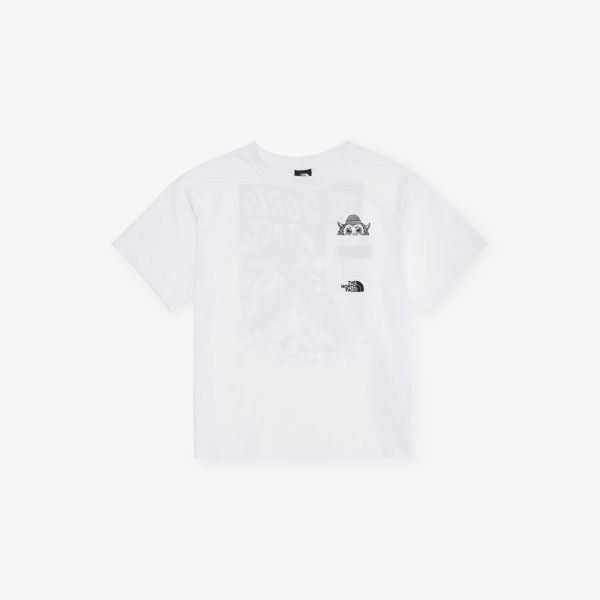 Детская футболка The North Face с принтом и карманом, белый
Детская футболка The North Face с принтом и карманом, белый