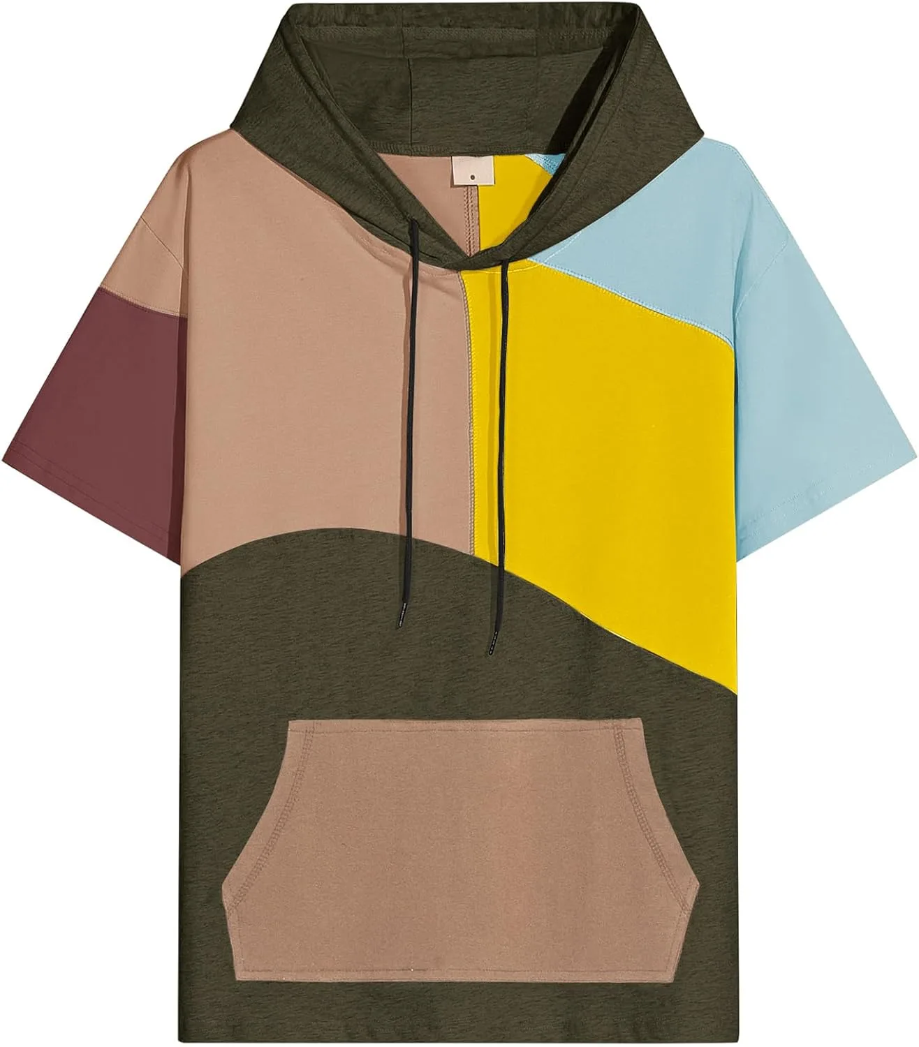 Мужская футболка с капюшоном и коротким рукавом Cotton Color Block Moisture Wicking Covisoty
Мужская футболка с капюшоном и коротким рукавом Cotton Color Block Moisture Wicking Covisoty