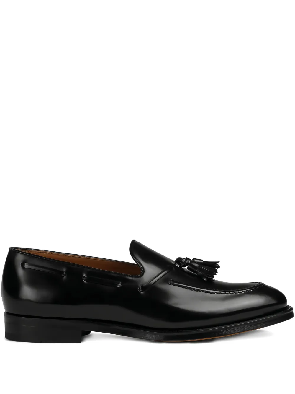 Кожаные мокасины с кисточками Doucal's, черный 
Кожаные мокасины с кисточками Doucal's, черный