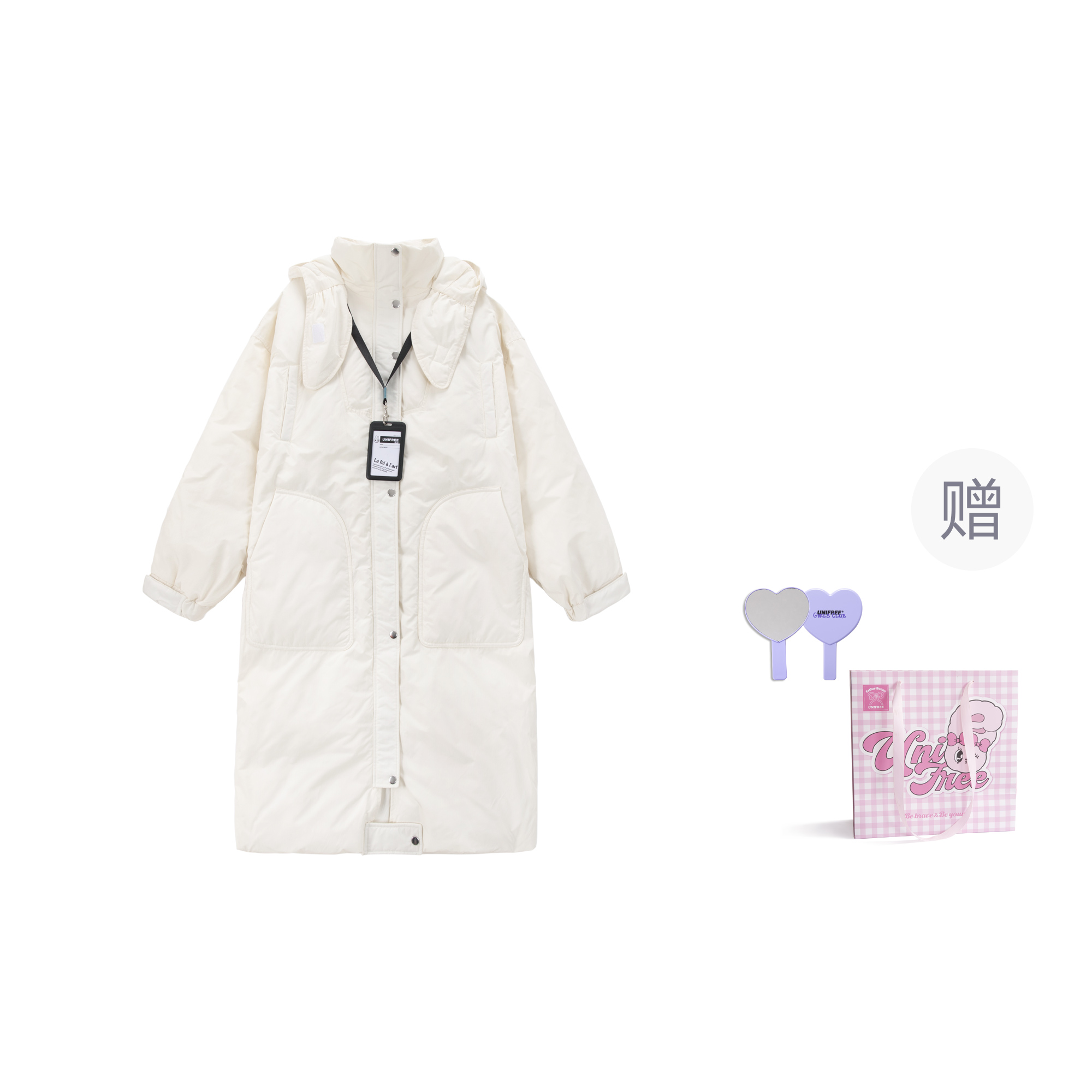 Unifree Пуховик женский черный, Ecru
Unifree Пуховик женский черный, Ecru