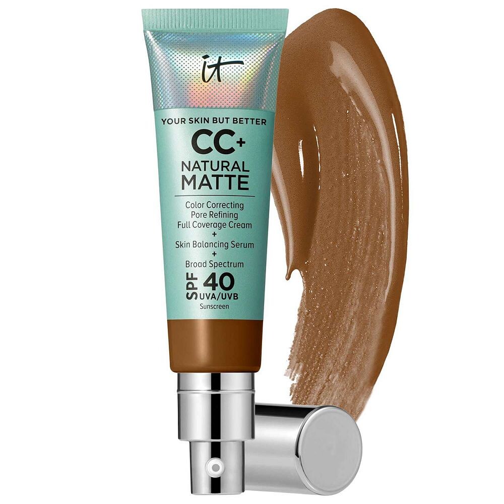 IT Cosmetics CC+ Cream Натуральная матовая основа с SPF 40, цвет Deep Honey
IT Cosmetics CC+ Cream Натуральная матовая основа с SPF 40, цвет Deep Honey