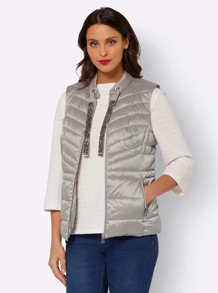 Стеганый жилет Inspirations Inspirationen, коричневый
Стеганый жилет Inspirations Inspirationen, коричневый