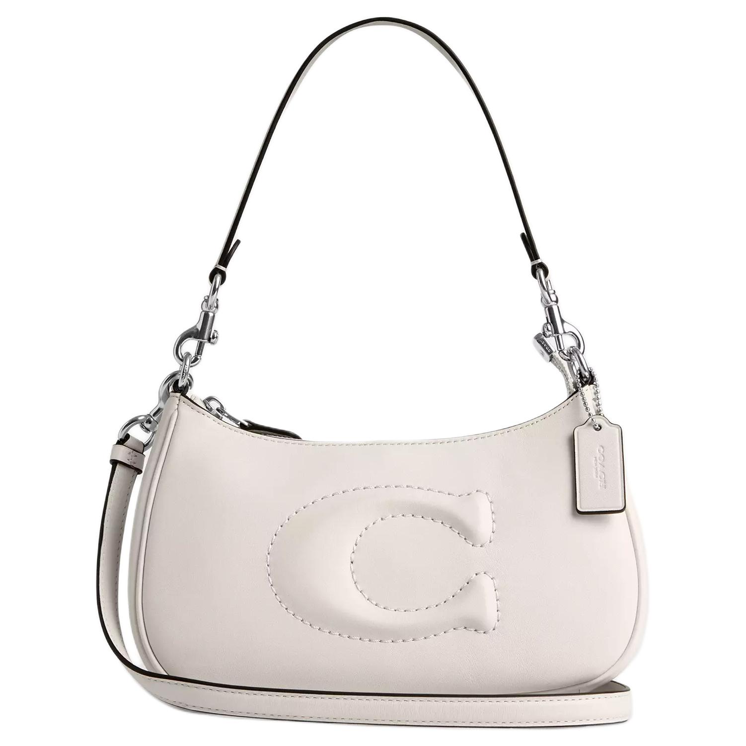 COACH Терри гладкая кожаная сумка кроссбоди среднего размера женская меловая
COACH Терри гладкая кожаная сумка кроссбоди среднего размера женская меловая