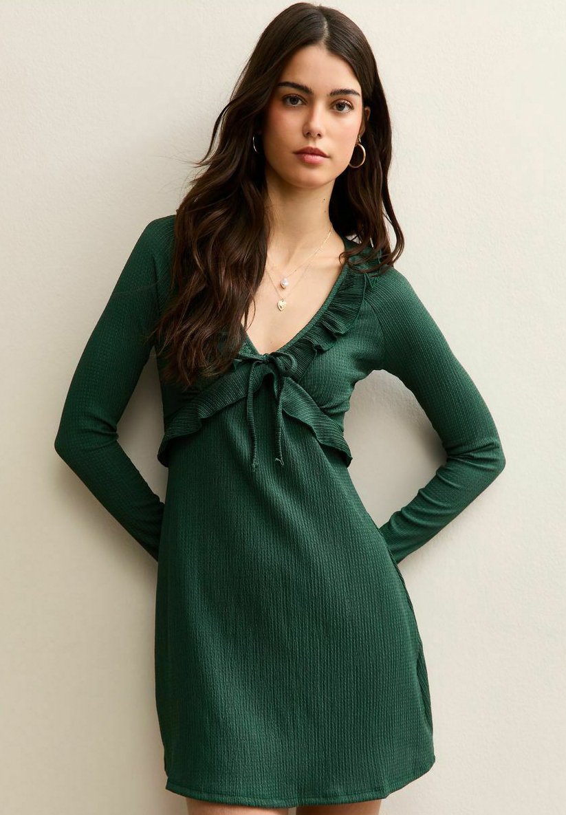 Платье New Look FRILL NECK MINI, Dark Green
Платье New Look FRILL NECK MINI, Dark Green