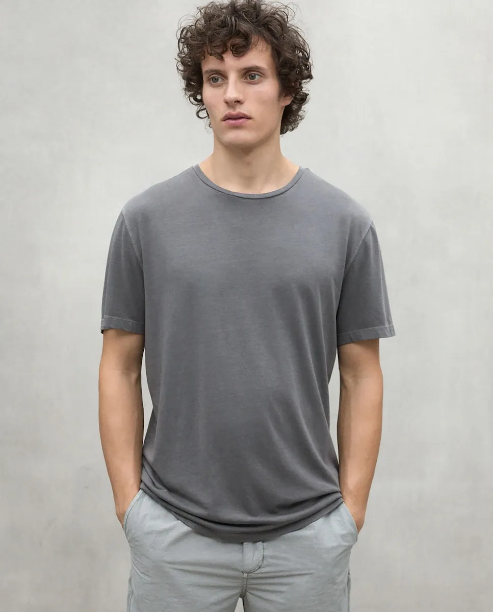 Мужская футболка с коротким рукавом и принтом на спине Ecoalf, темно-серый 
Мужская футболка с коротким рукавом и принтом на спине Ecoalf, темно-серый