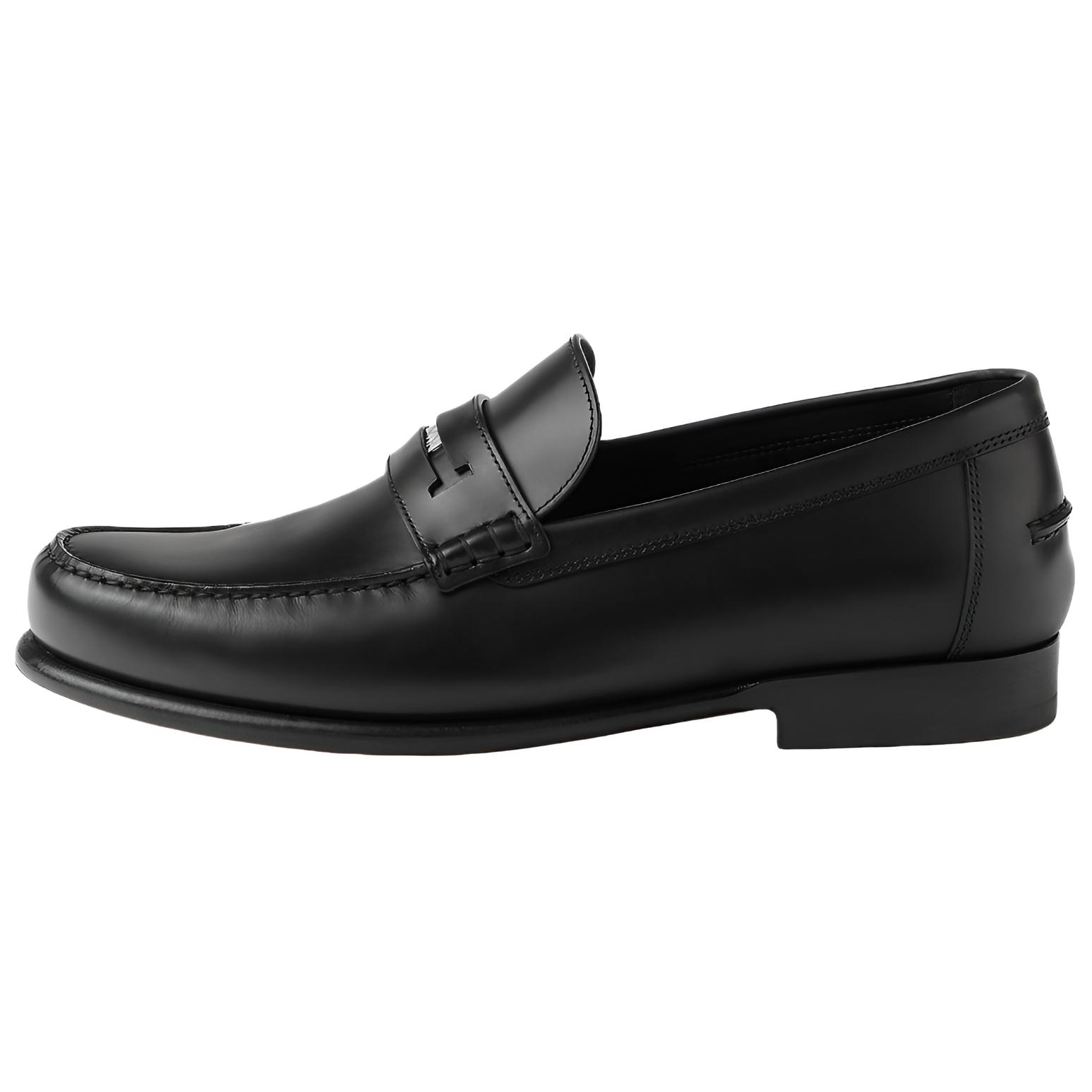 HERMES Лоферы Kristian, мужские, черные 
HERMES Лоферы Kristian, мужские, черные