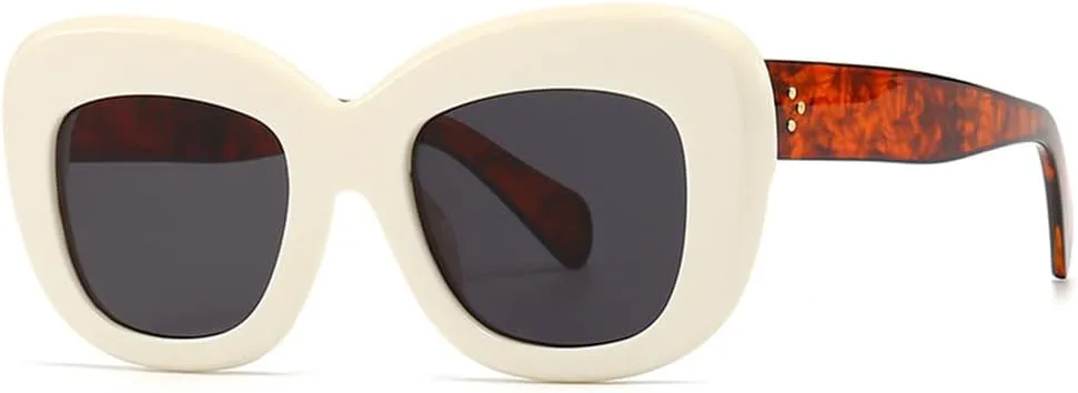 Ретро-солнцезащитные очки большого размера для женщин и мужчин, модель «кошачий глаз», с заклепками, защита от ультрафиолета UV400 generic, White Leopard Gray
Ретро-солнцезащитные очки большого размера для женщин и мужчин, модель «кошачий глаз», с заклепками, защита от ультрафиолета UV400 generic, White Leopard Gray