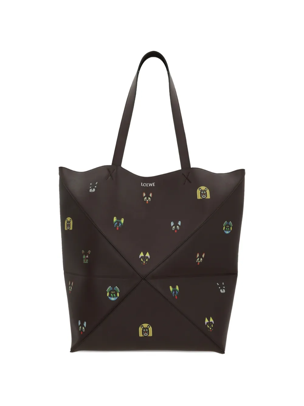 Сумка через плечо с графическим принтом Loewe, коричневый
Сумка через плечо с графическим принтом Loewe, коричневый