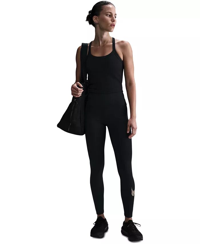 Женские леггинсы Dri-Fit с высокой посадкой и леопардовым принтом Nike, черный
Женские леггинсы Dri-Fit с высокой посадкой и леопардовым принтом Nike, черный