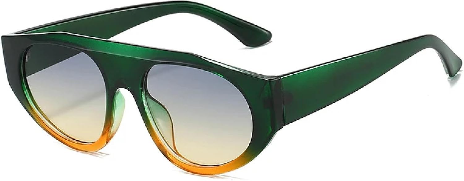 Мужские солнцезащитные очки в стиле ретро с защитой от УФ-излучения UV400, модные женские очки с градиентным переходом цвета, двухцветные, в стиле панк HHZZYVY, Green Blue Yellow
Мужские солнцезащитные очки в стиле ретро с защитой от УФ-излучения UV400, модные женские очки с градиентным переходом цвета, двухцветные, в стиле панк HHZZYVY, Green Blue Yellow