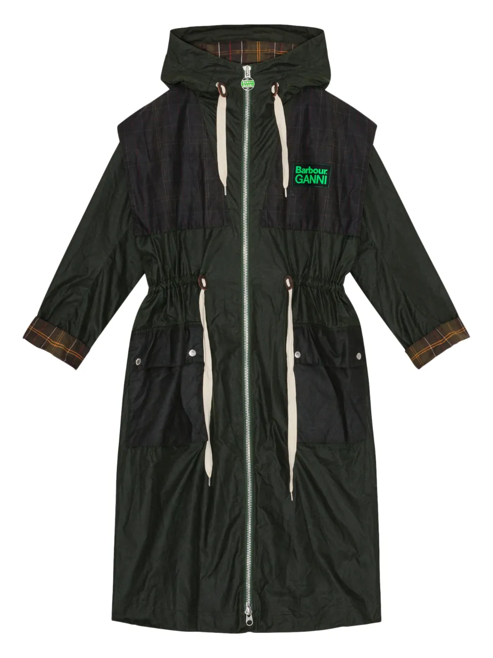 Пальто с капюшоном Barbour Ganni, зеленый
Пальто с капюшоном Barbour Ganni, зеленый