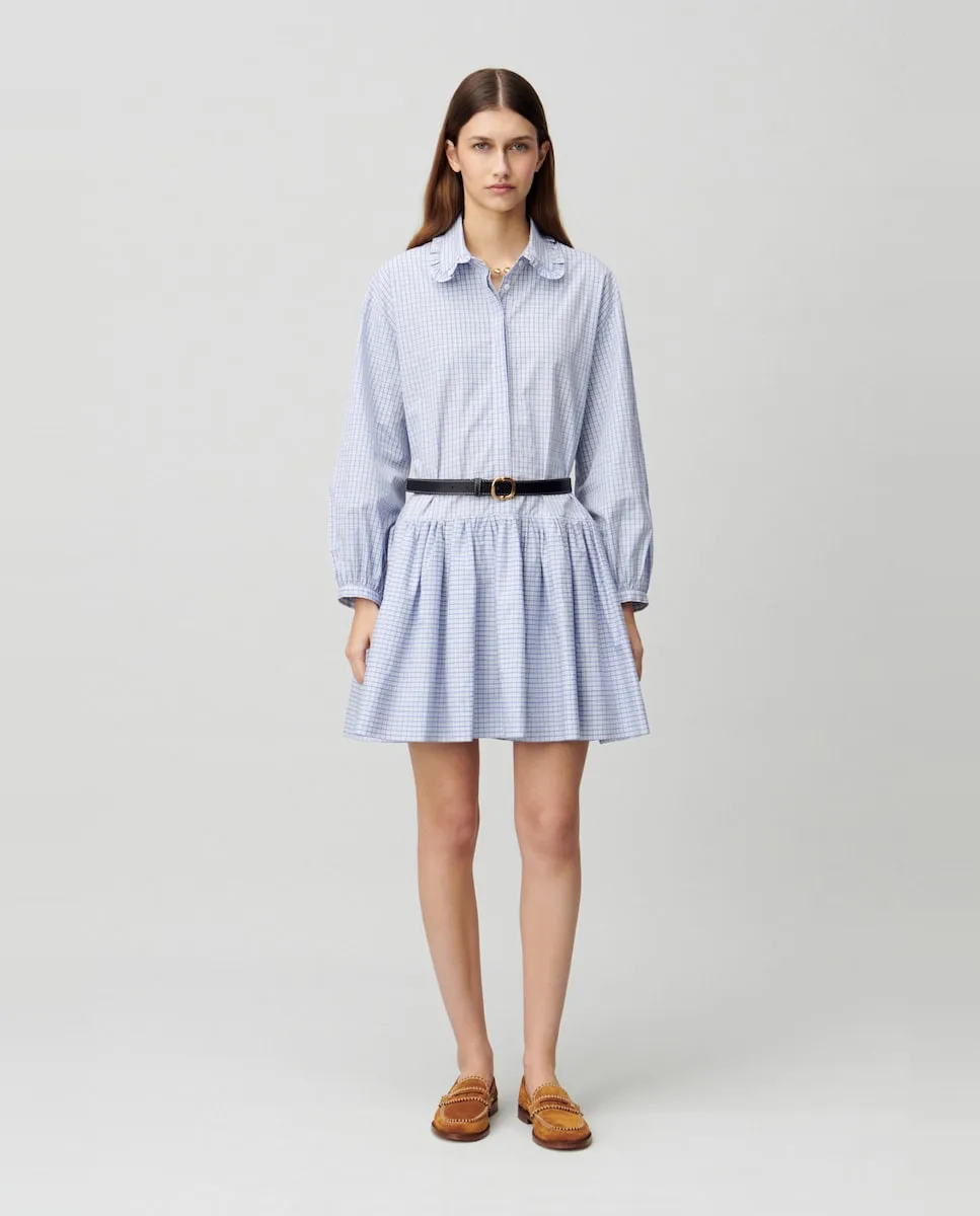 Клетчатое платье-бэбидолл Claudie Pierlot, синий
Клетчатое платье-бэбидолл Claudie Pierlot, синий