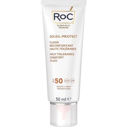 Soleil-Protect High Tolerance Comfort Fluid Spf 50 Увлажняющее средство для лица с защитой от ультрафиолета/B, 50 мл, Roc
Soleil-Protect High Tolerance Comfort Fluid Spf 50 Увлажняющее средство для лица с защитой от ультрафиолета/B, 50 мл, Roc