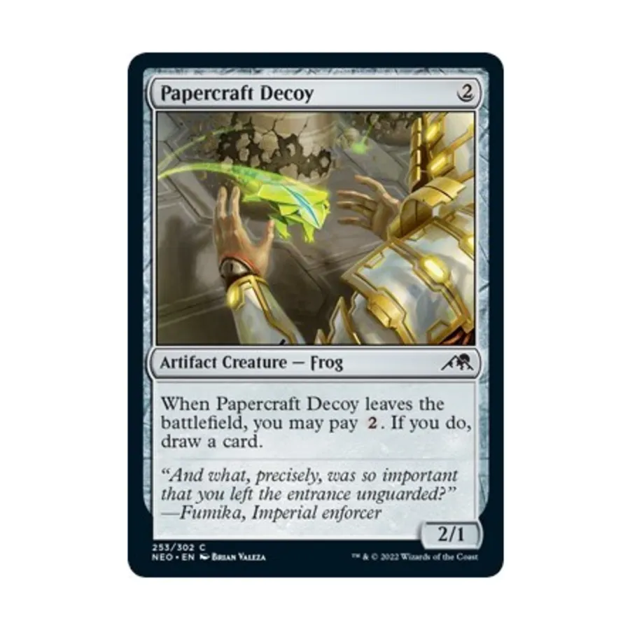 CCG Приманка из бумаги (C) (фольга), MTG - Kamigawa : Neon Dynasty
CCG Приманка из бумаги (C) (фольга), MTG - Kamigawa : Neon Dynasty