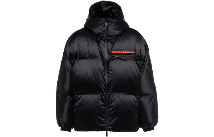 Пуховик женский черный Prada 
Пуховик женский черный Prada