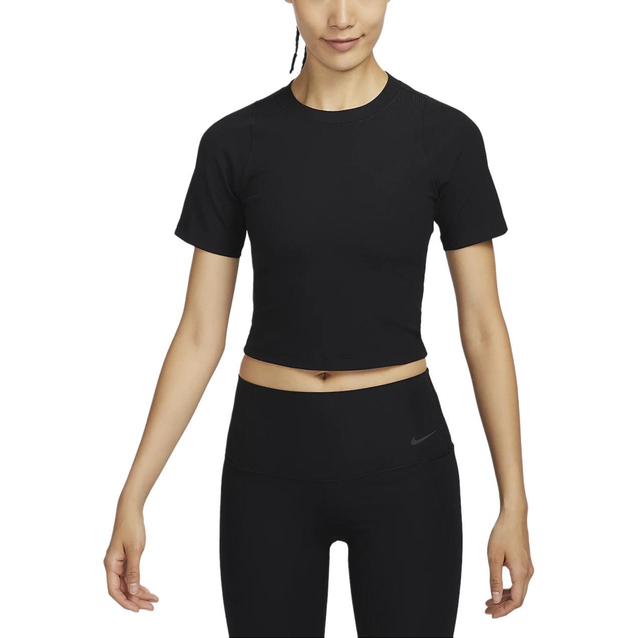 Укороченный топ женский черный Nike
Укороченный топ женский черный Nike