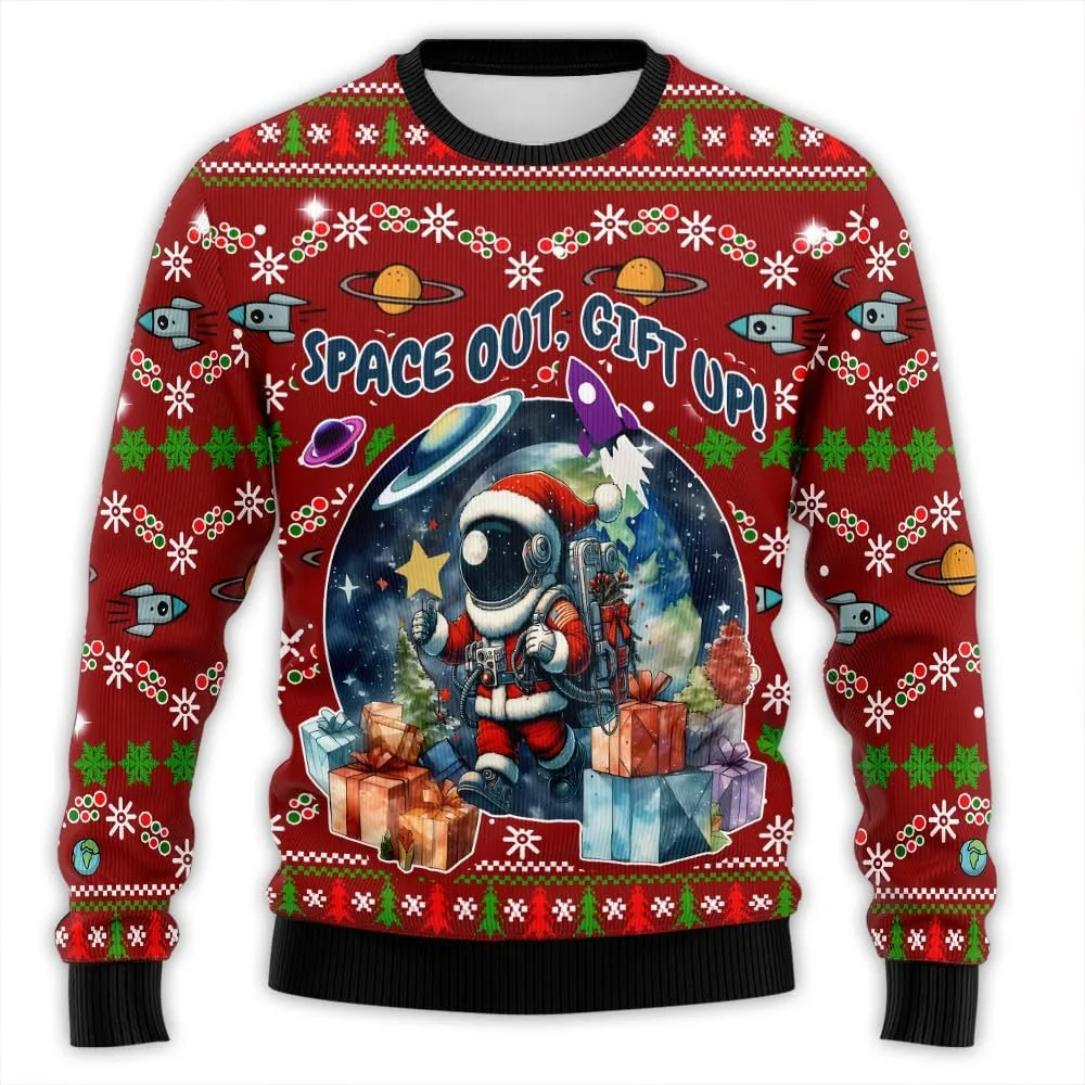 Свитер Ugly Christmas с астронавтом для мужчин и женщин, Holiday Sweatshirt PA14 HANZSPROUT
Свитер Ugly Christmas с астронавтом для мужчин и женщин, Holiday Sweatshirt PA14 HANZSPROUT