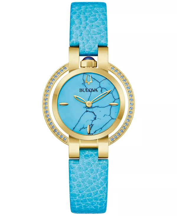 Женские классические часы Rubaiyat с синим кожаным ремешком 30,5 мм Bulova, blue
Женские классические часы Rubaiyat с синим кожаным ремешком 30,5 мм Bulova, blue
