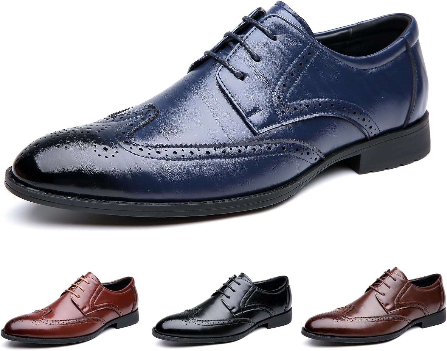 Мужские кожаные оксфорды с крыльями, узорчатые броги, формальные, с толстым каблуком, классические заостренные носки, низкие, на шнуровке, с низким каблуком, деловые оксфорды для работы и свадьбы Nsneond, синий
Мужские кожаные оксфорды с крыльями, узорчатые броги, формальные, с толстым каблуком, классические заостренные носки, низкие, на шнуровке, с низким каблуком, деловые оксфорды для работы и свадьбы Nsneond, синий