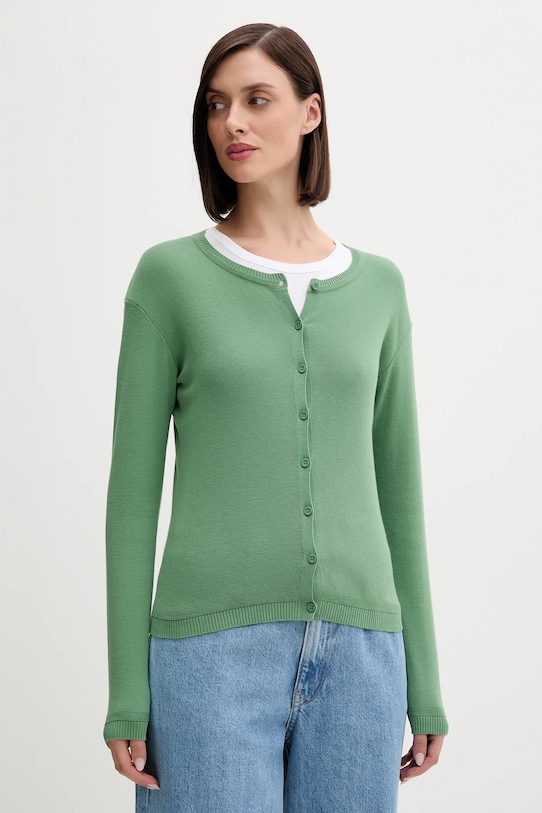Хлопковый кардиган United Colors Of Benetton, зеленый
Хлопковый кардиган United Colors Of Benetton, зеленый