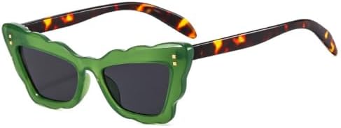 Популярные модные солнцезащитные очки «кошачий глаз» для женщин, ретро-очки с заклепками, мужские градиентные солнцезащитные очки с защитой от УФ-излучения UV400 MTZJH, Green Leopard Grey
Популярные модные солнцезащитные очки «кошачий глаз» для женщин, ретро-очки с заклепками, мужские градиентные солнцезащитные очки с защитой от УФ-излучения UV400 MTZJH, Green Leopard Grey