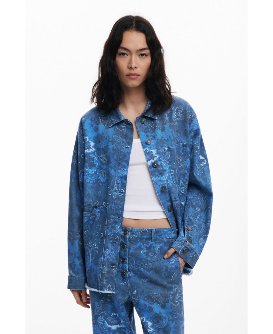 Женская куртка с бахромой и узором пейсли Desigual, Light blue
Женская куртка с бахромой и узором пейсли Desigual, Light blue