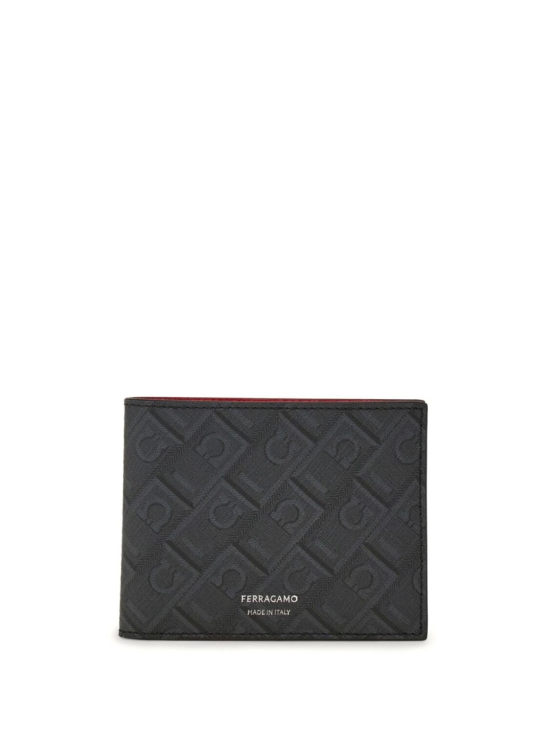 Кошелек с монограммой Ferragamo, черный 
Кошелек с монограммой Ferragamo, черный