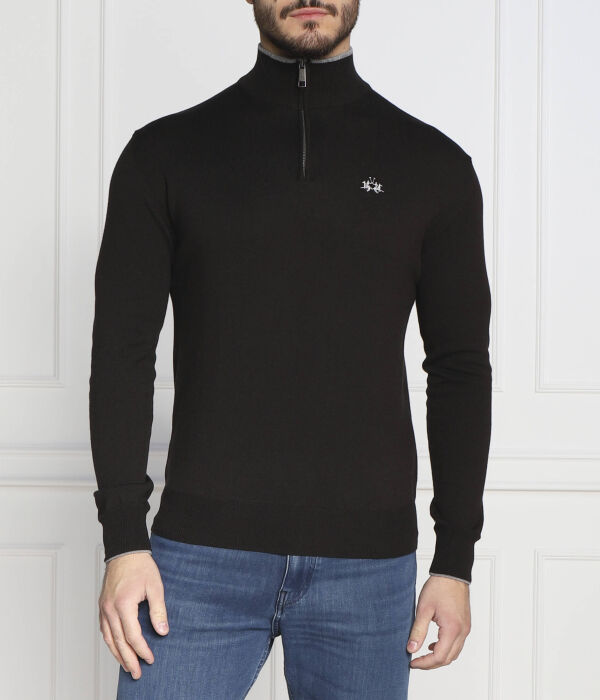 Свитер мужской La Martina с воротником на молнии, черный
Свитер мужской La Martina с воротником на молнии, черный