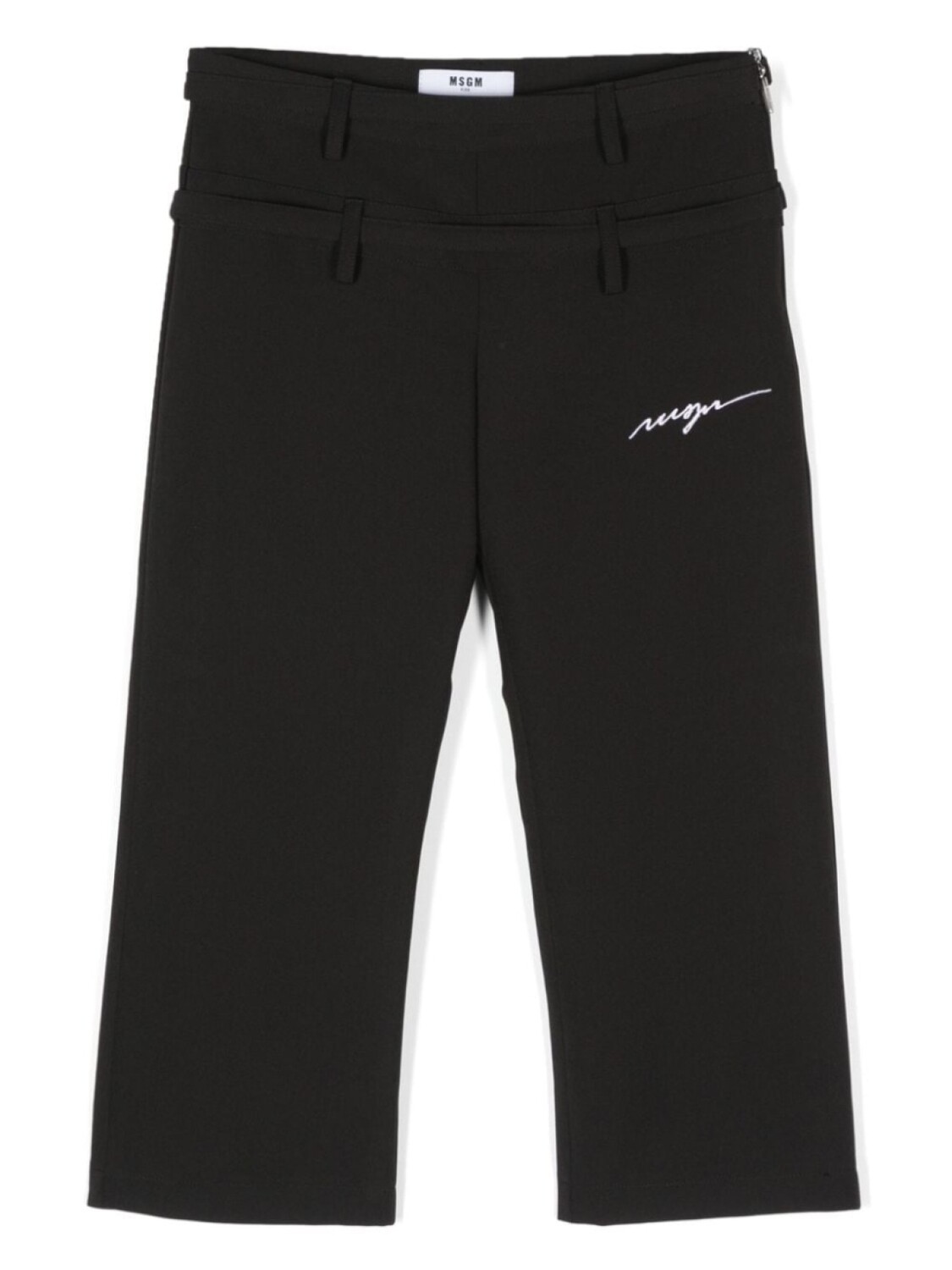 MSGM Kids брюки с вышитым логотипом, черный
MSGM Kids брюки с вышитым логотипом, черный
