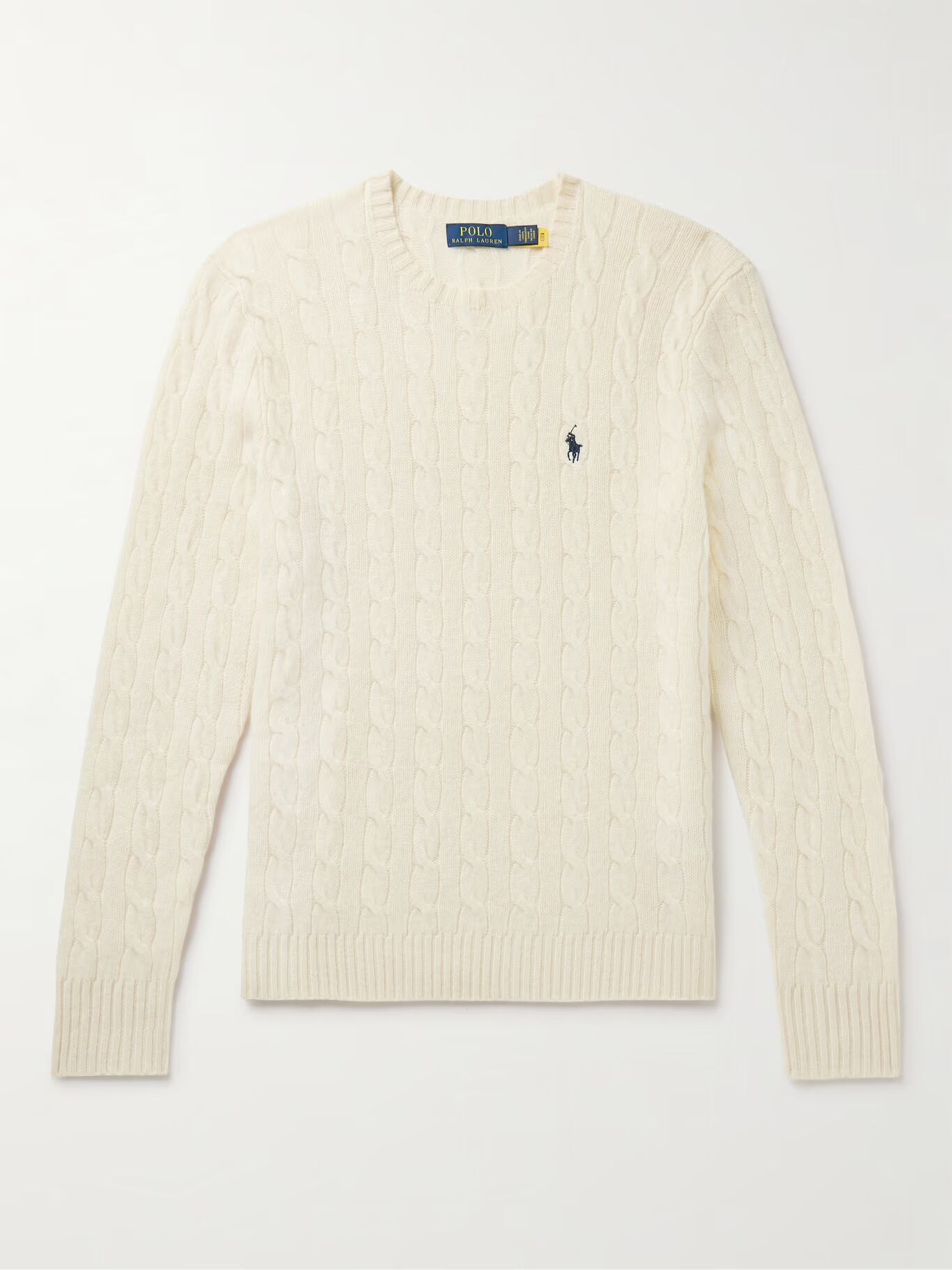 Облегающий свитер из смеси шерсти и кашемира с косичной вязкой POLO RALPH LAUREN, бежевый
Облегающий свитер из смеси шерсти и кашемира с косичной вязкой POLO RALPH LAUREN, бежевый