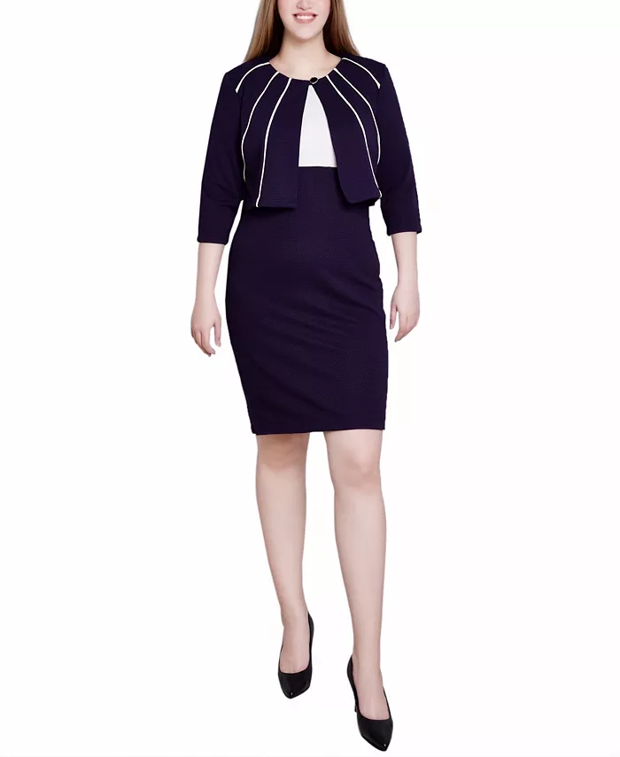 Женский комплект из двух частей платья с рукавами 3/4 NY Collection, фиолетовый
Женский комплект из двух частей платья с рукавами 3/4 NY Collection, фиолетовый