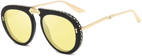 Женские складные солнцезащитные очки с бриллиантами 2027 года, для женщин и мужчин, с кристаллами, женские очки с защитой от УФ-излучения UV400 MTZJH, Black-yellow
Женские складные солнцезащитные очки с бриллиантами 2027 года, для женщин и мужчин, с кристаллами, женские очки с защитой от УФ-излучения UV400 MTZJH, Black-yellow