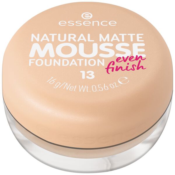 Тональный крем для лица 13, 16 г Essence Natural matte mousse, цвет 13
Тональный крем для лица 13, 16 г Essence Natural matte mousse, цвет 13