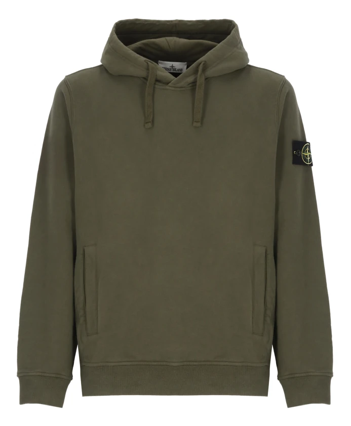 Хлопковая толстовка Stone Island, зеленый
Хлопковая толстовка Stone Island, зеленый