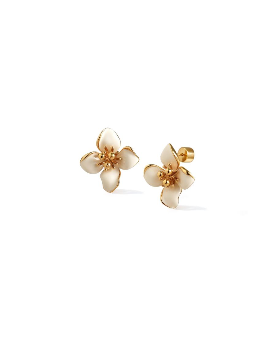 Серьги-гвоздики Цветущий ирис RETRO CHIC, White & gold
Серьги-гвоздики Цветущий ирис RETRO CHIC, White & gold