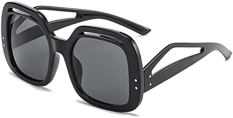 Большие полые солнцезащитные очки для женщин, градиентные гелевые очки с защитой от УФ-излучения UV400, мужские очки с неровными дужками и заклепками MTZJH, Black Grey
Большие полые солнцезащитные очки для женщин, градиентные гелевые очки с защитой от УФ-излучения UV400, мужские очки с неровными дужками и заклепками MTZJH, Black Grey