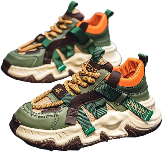 Мужские спортивные туфли, сетчатые, стильные спортивные кроссовки, беговые кроссовки, повседневные и удобные, легкие, на шнуровке, с толстой подошвой, увеличивающие рост Hoalox, зеленый
Мужские спортивные туфли, сетчатые, стильные спортивные кроссовки, беговые кроссовки, повседневные и удобные, легкие, на шнуровке, с толстой подошвой, увеличивающие рост Hoalox, зеленый