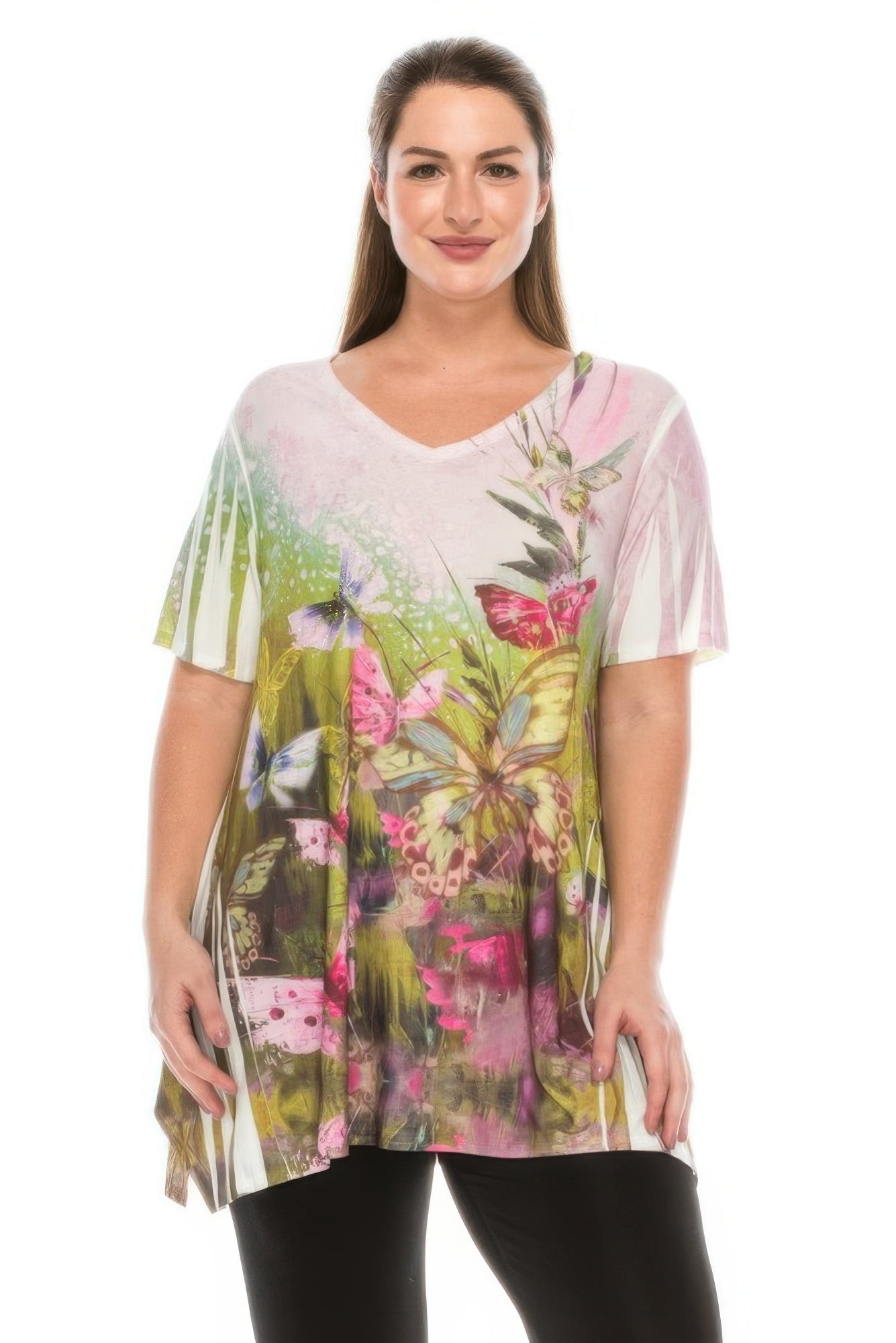 Топ с V-образным вырезом и принтом в виде блесток TRUEDAMES, айвори
Топ с V-образным вырезом и принтом в виде блесток TRUEDAMES, айвори